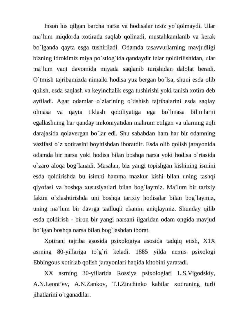 Diqqat va xotira haqida tushuncha 3