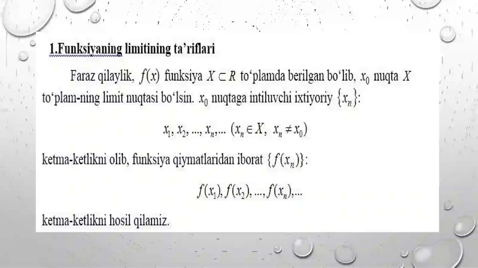 Chorshanbiyev Adhamning Algebradan mustaqil ishi 3