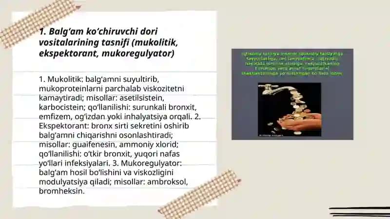 Balgʻam koʻchiruvchi zamonaviy dori vositalar 3