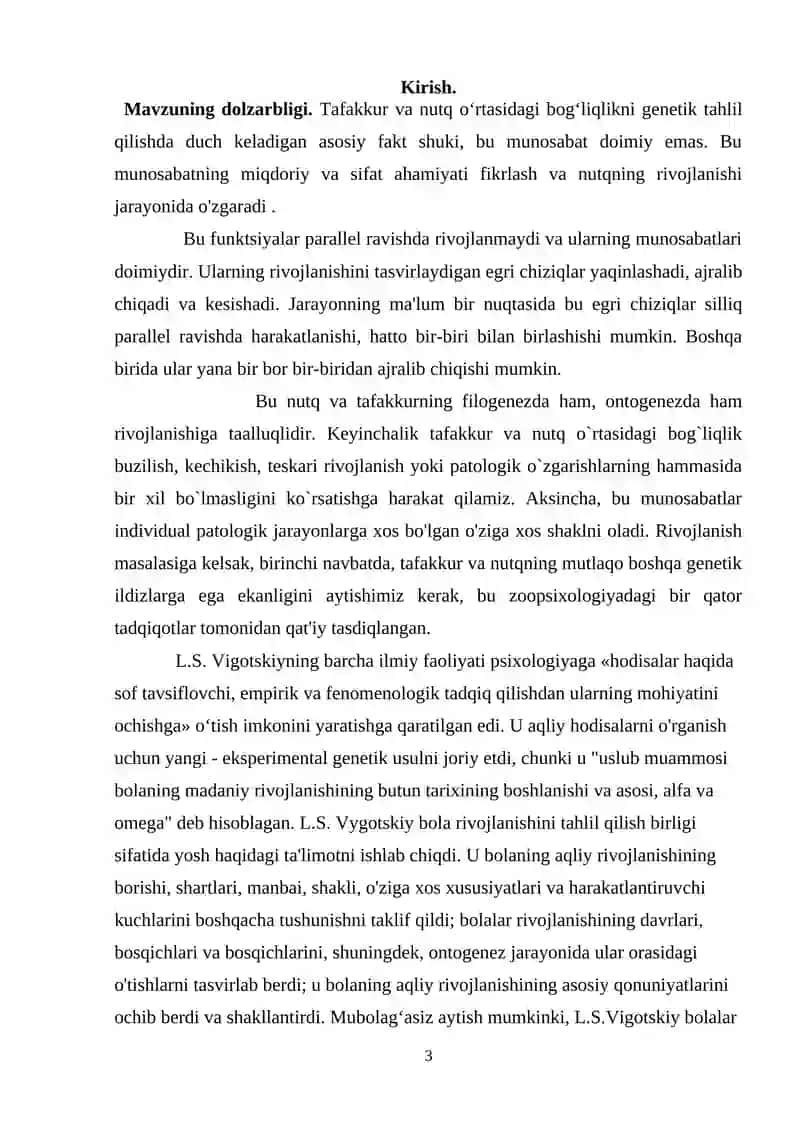 Tafakkur va Nutq Genetik Ildizlari 3