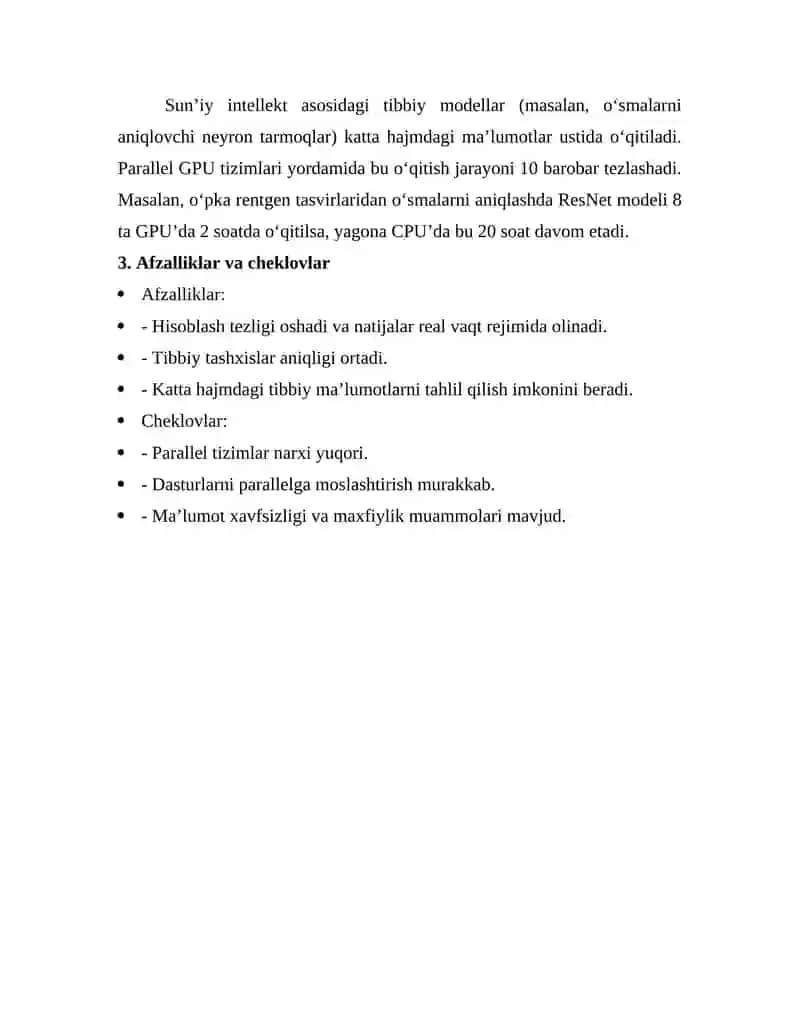 Parallel hisoblash texnologiyalari tibbiyotda 3