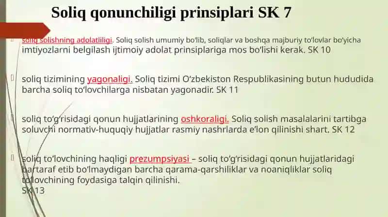 Soliq tizimi va qonunchiligi 3