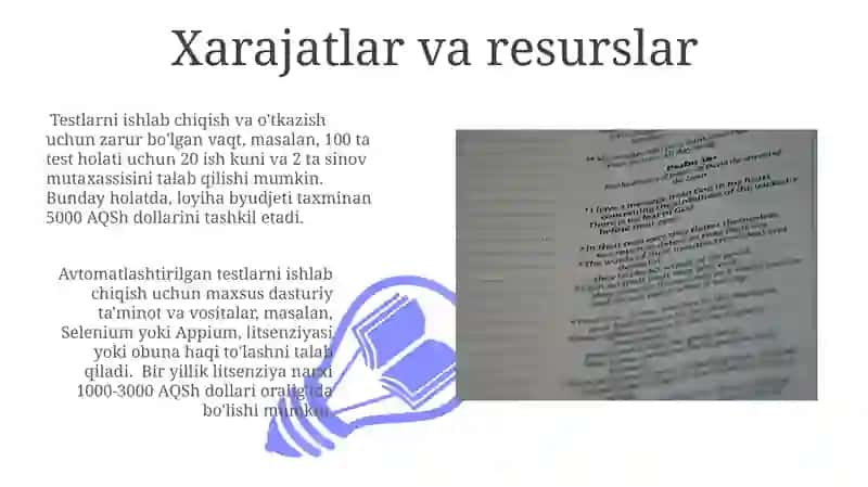 Testlarga Qo'yiladigan Talablar 3