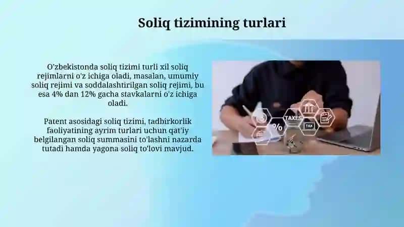 Kichik biznes subyektlari uchun soliqqa tortishning xususiyatlari 3