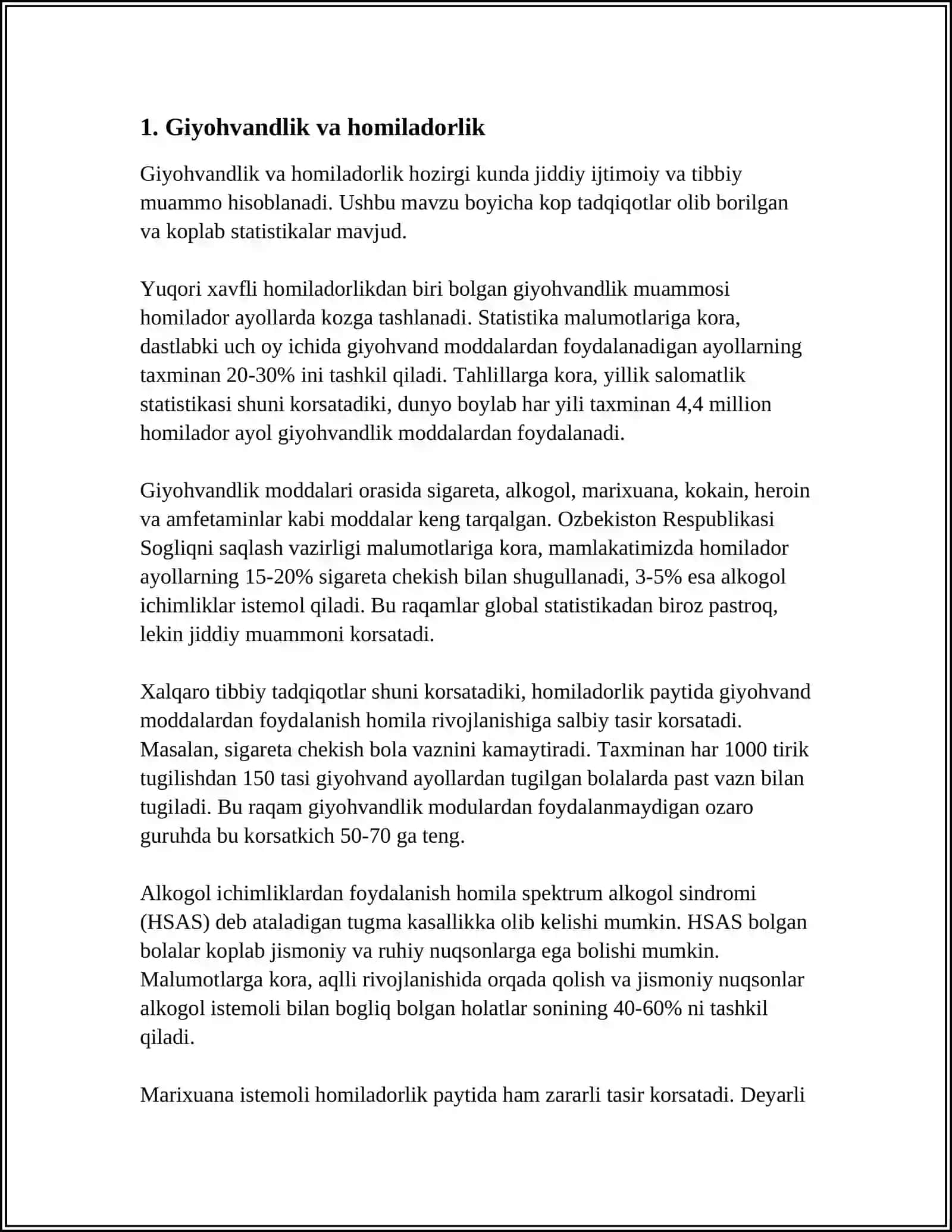 DORI VOSITALARINING HOMILAGA TA'SIRI 3