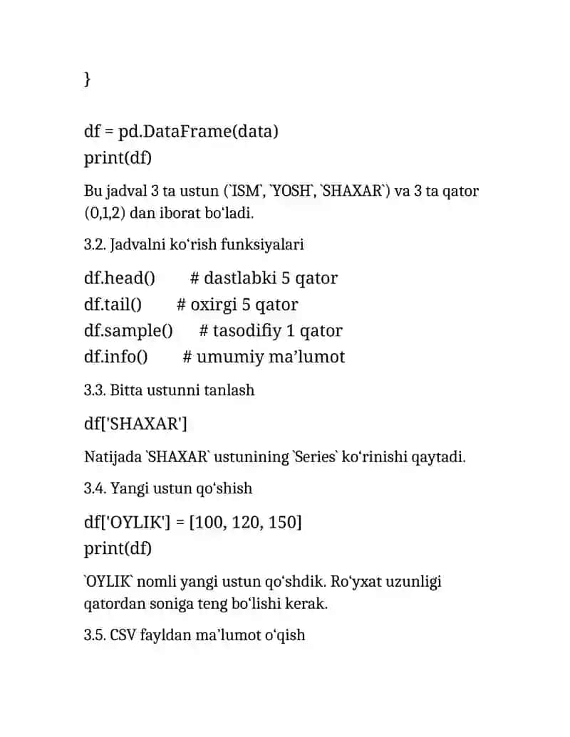 Pandas bo‘yicha to‘liq qo‘llanma 3