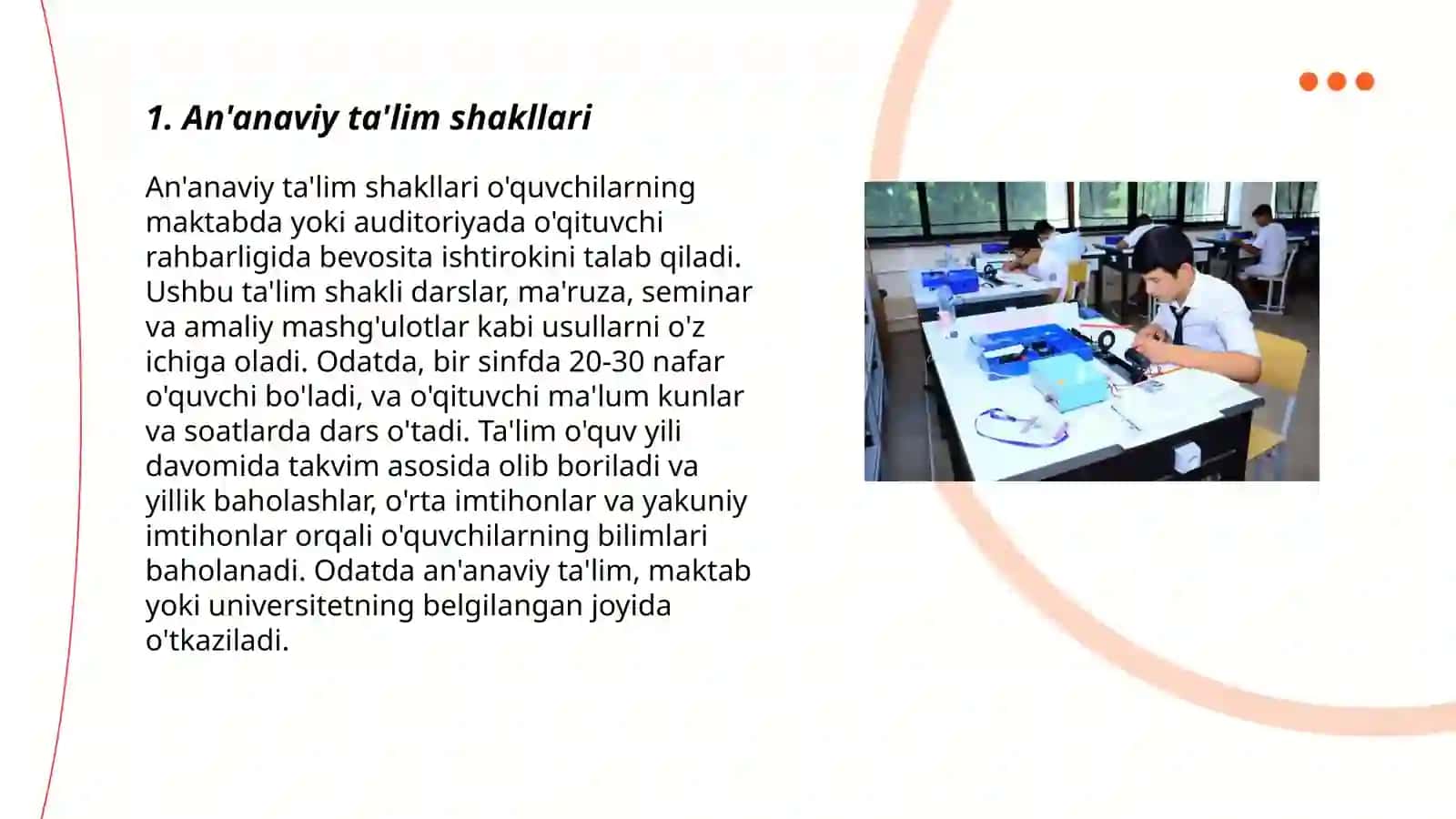 An'anaviy ta'lim shakllari 3