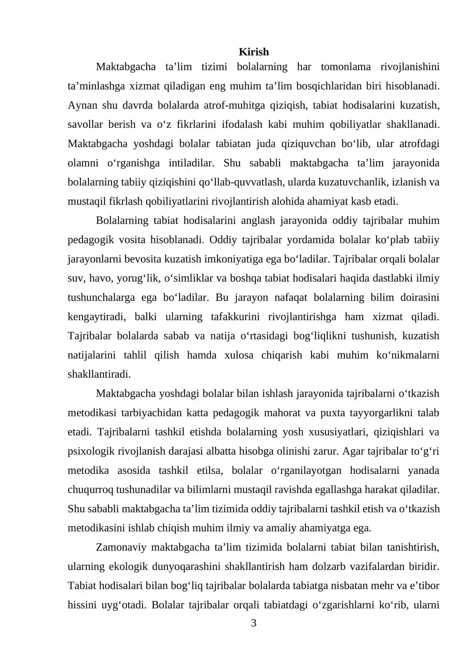 Maktabgacha ta'limda oddiy tajribalar tashkil etishning nazariy asoslari 3