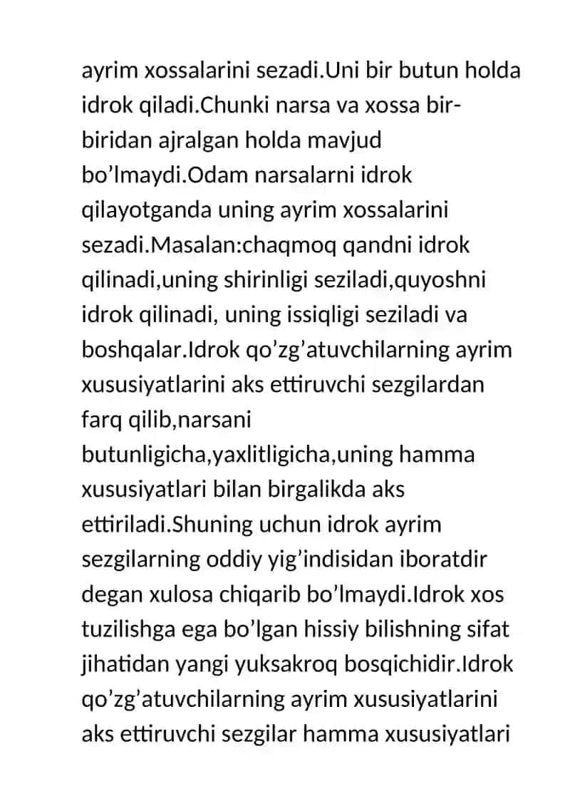 Idrok haqida tushuncha va uning hususiyatlari 3