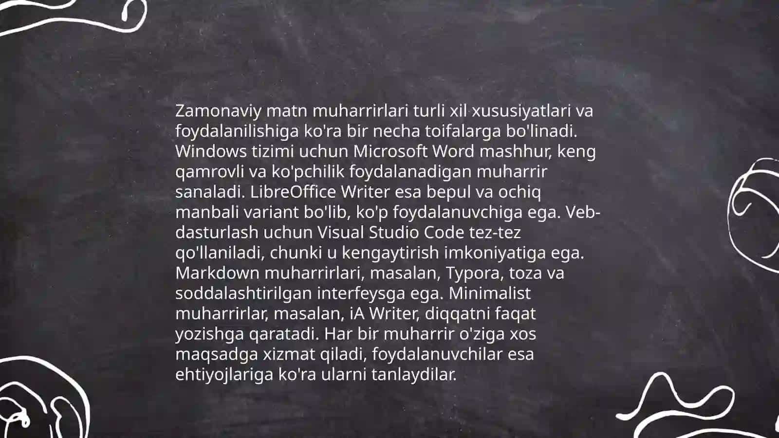Zamonaviy matn muxarirlari 3