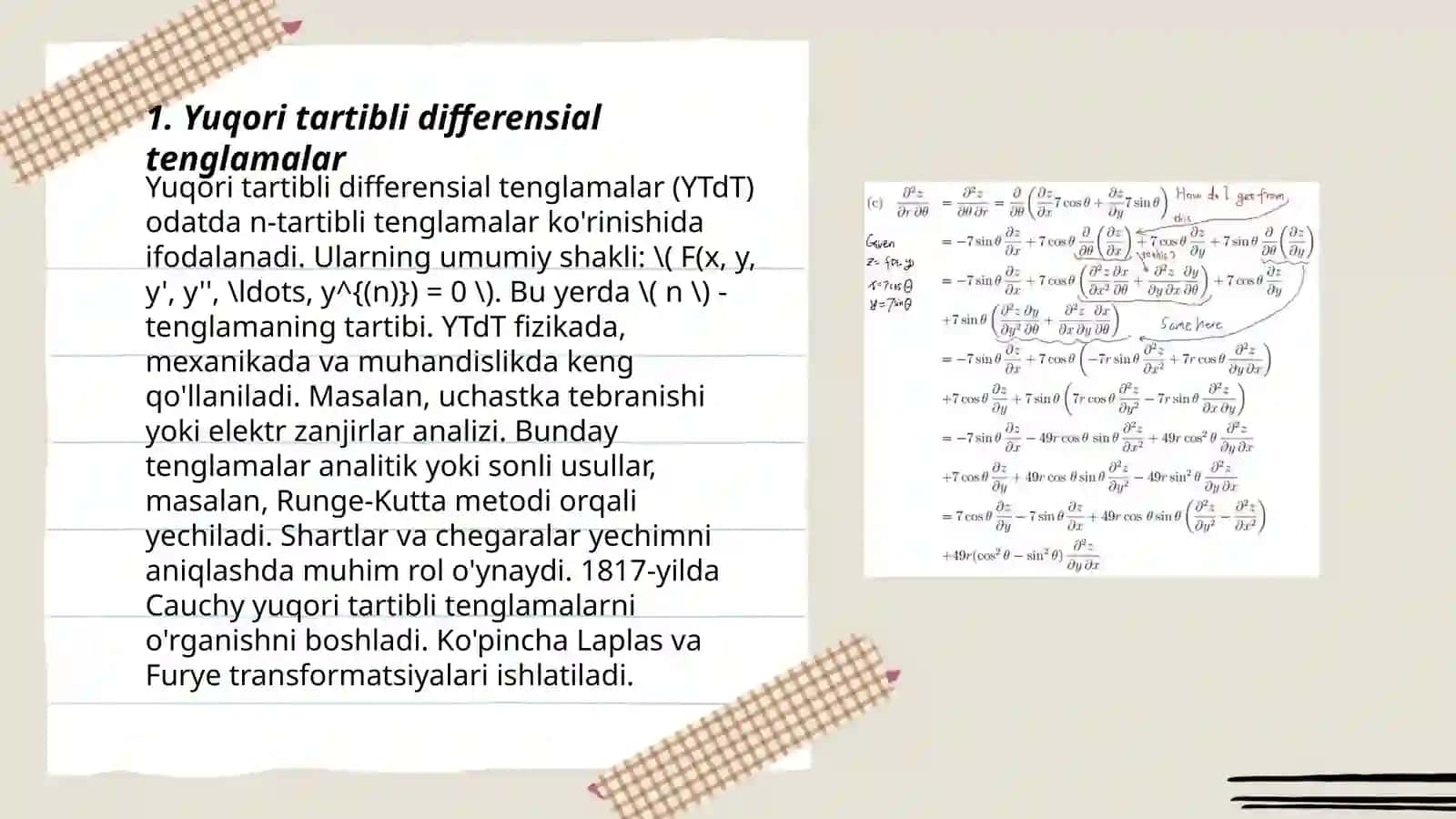 Yuqori tartibli differensiallar 3