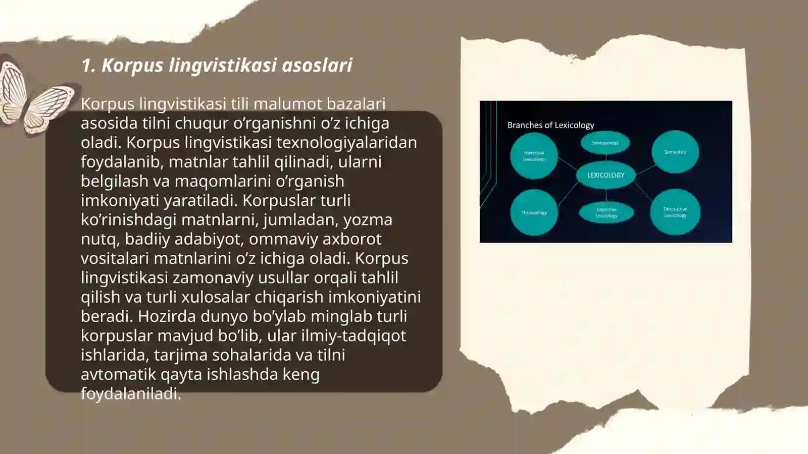 Korpus lingvistikasi asoslari 3