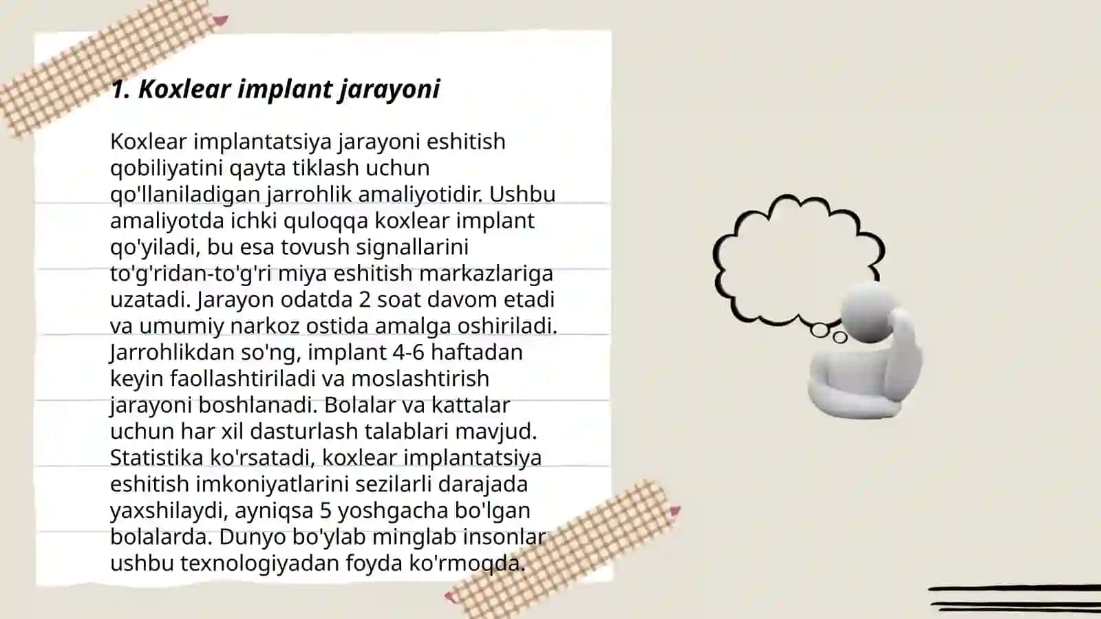 Koxlear implantli bolalar bilan ishlash tamoyillari 3