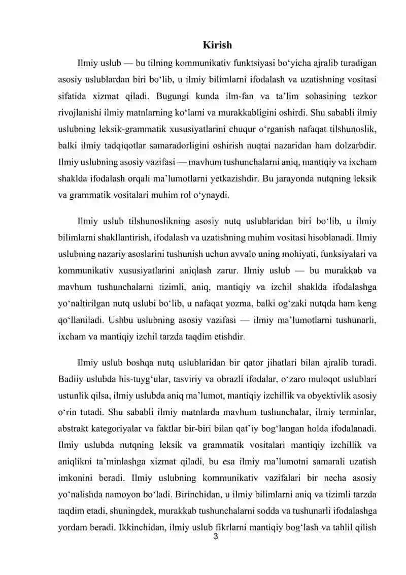 Ilmiy uslubning leksik-grammatik xususiyatlari 3