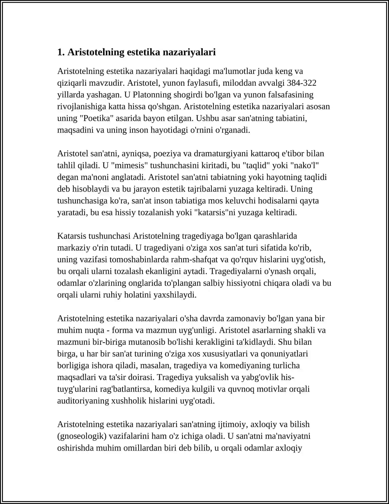 Aristotelning Poetika Asari 3