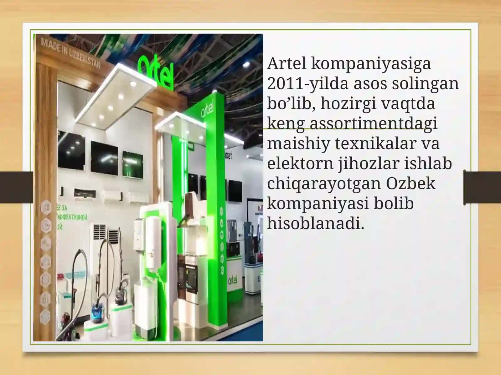 Artel qo’shma korxonasi 3