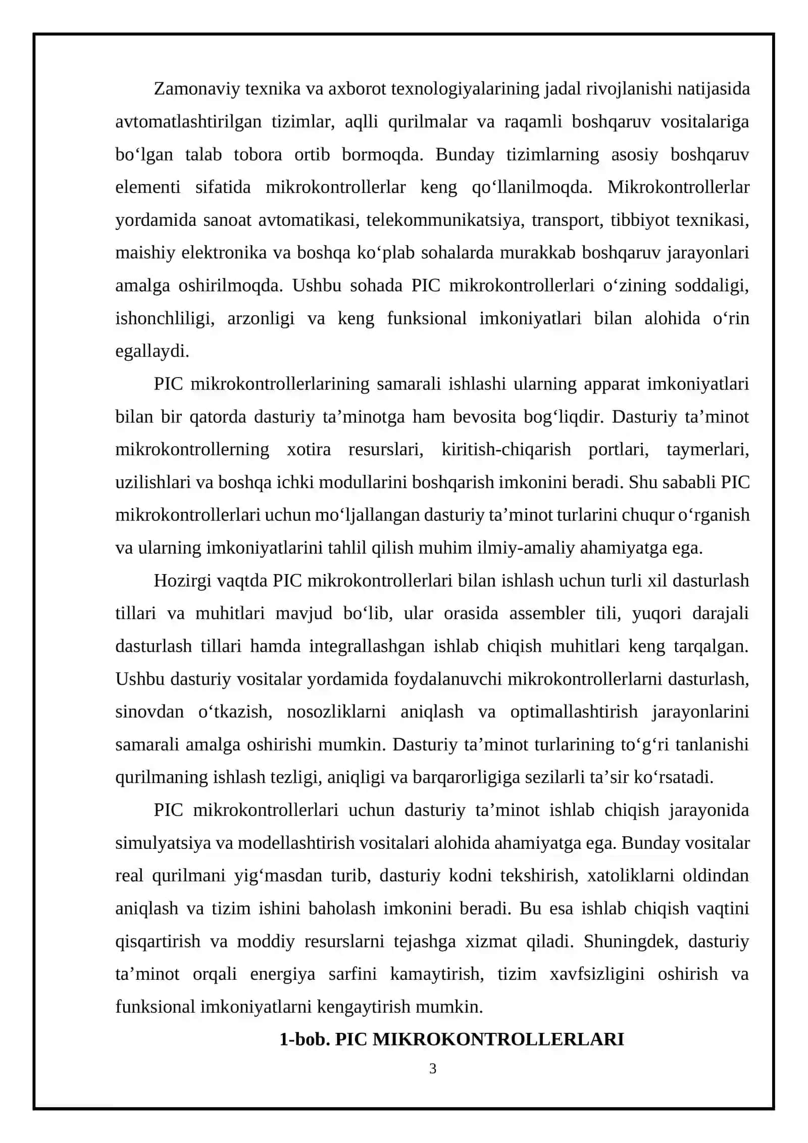PIC mikrokontrollerlari uchun dasturiy ta’minot turlari 3