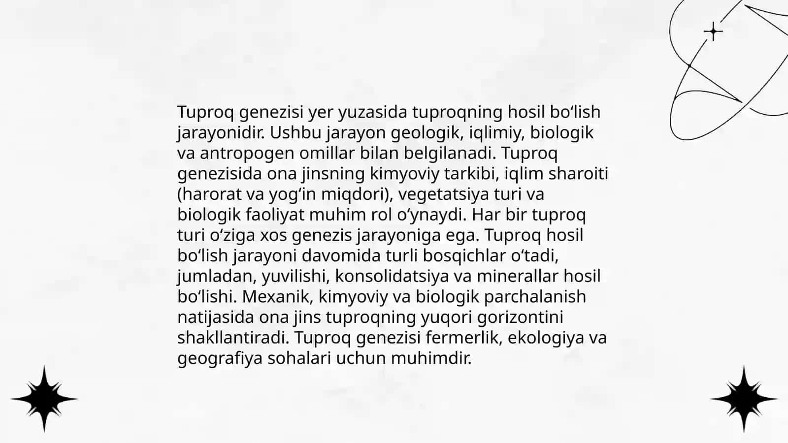 Tuproqning genezisi, evolyutsiyasi va klassifikatsiyasi 3