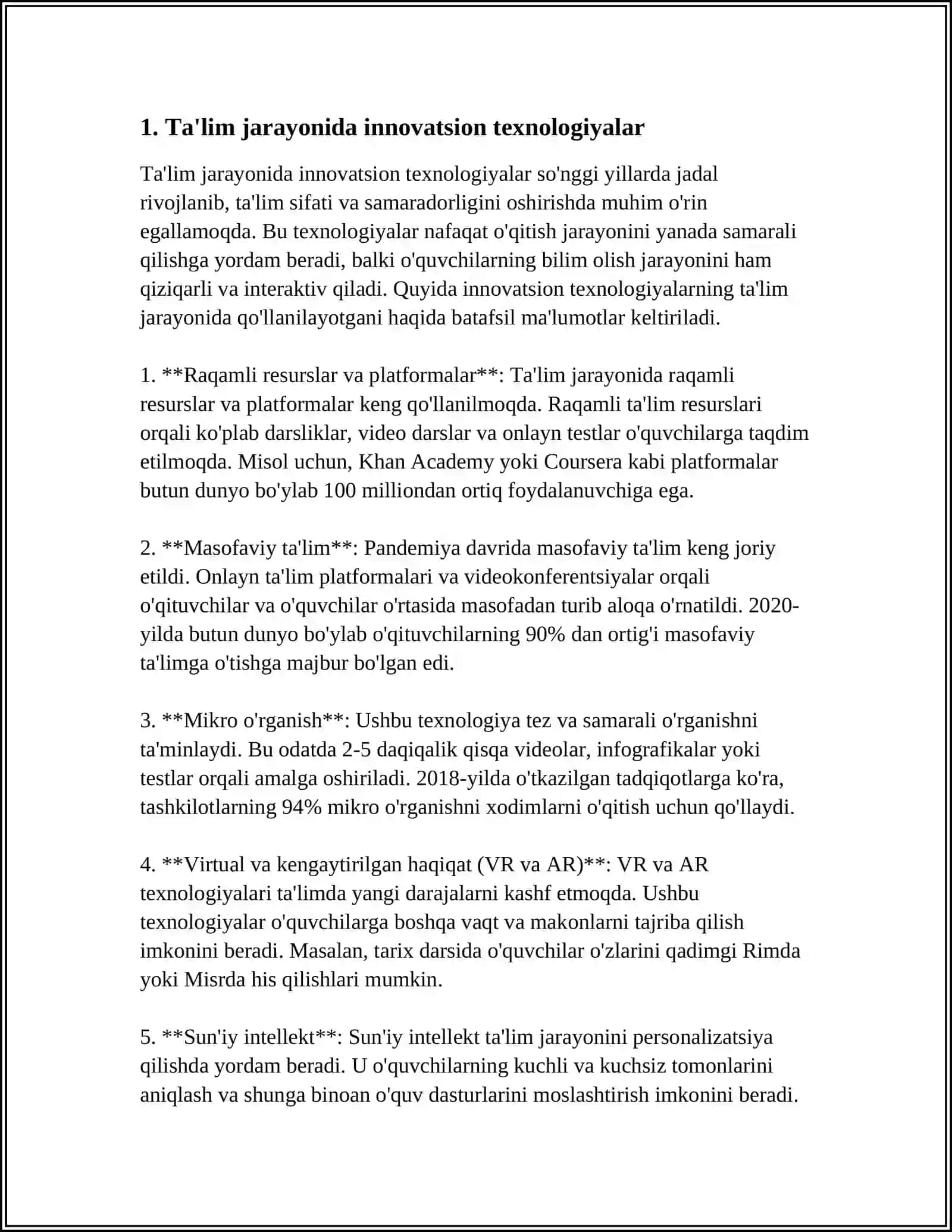TA'LIM JARAYONIDA TEXNOLOGIK YONDASHUV TAMOYILLARI 3