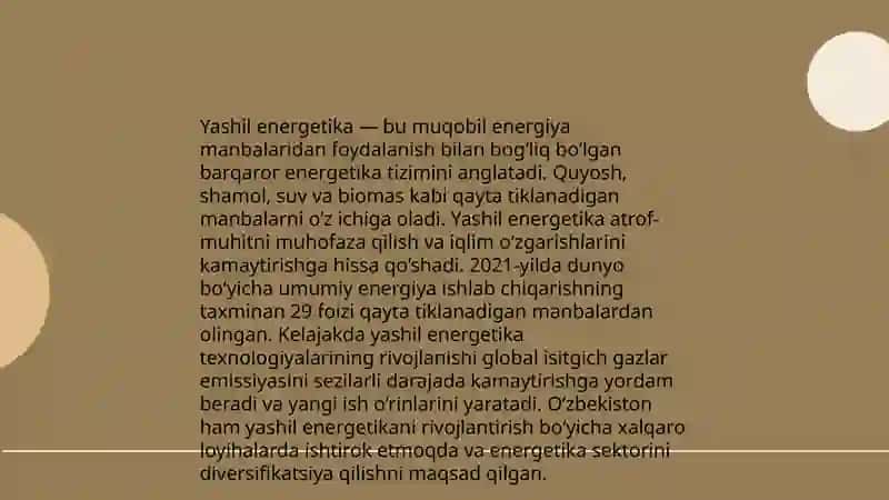 Yashil energetika 3