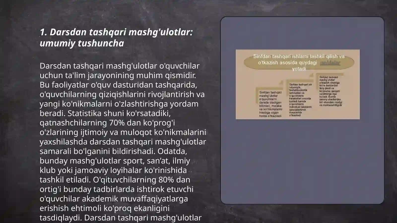 Darsdan tashqari mashg'ulotlarda amal xossalari 3