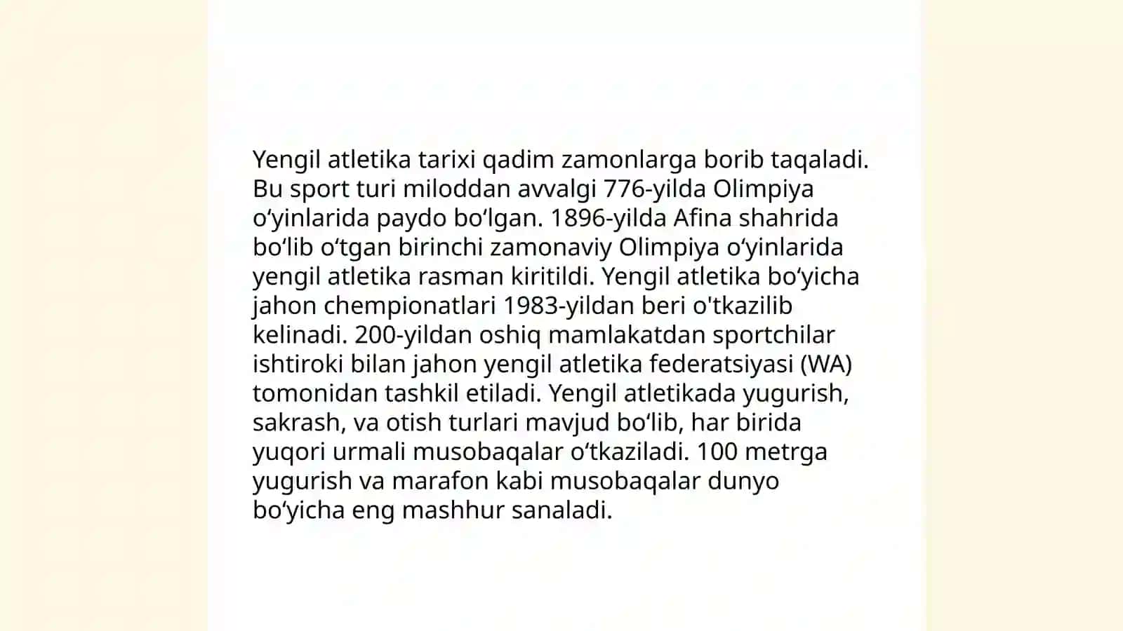 Yengil atletika va uning turlari 3