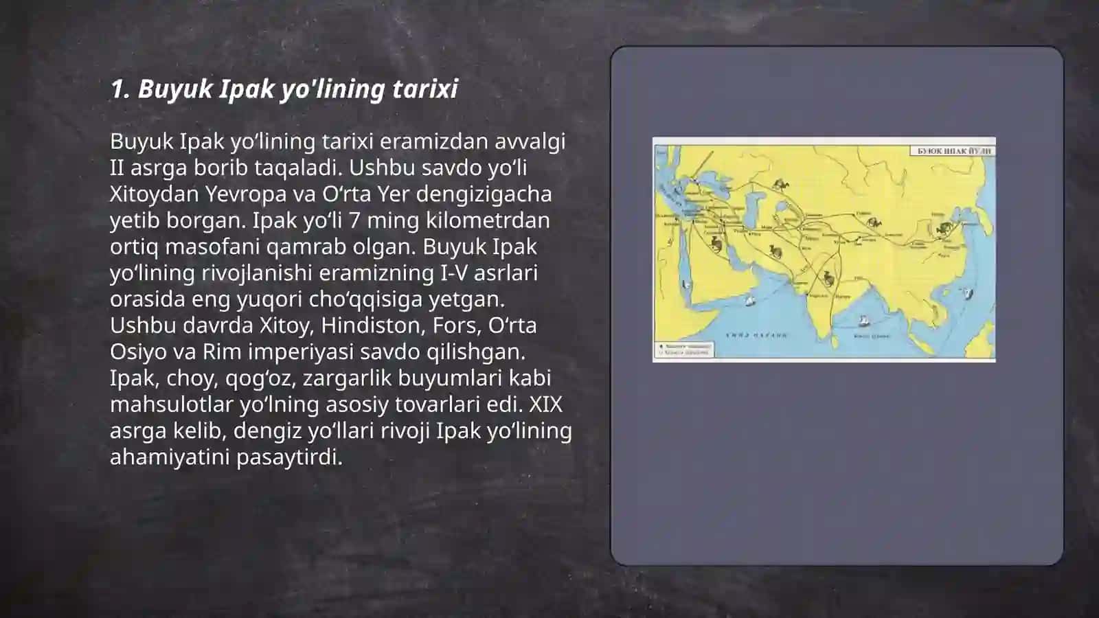 Buyuk Ipak yo'lining qayta tiklanishi 3