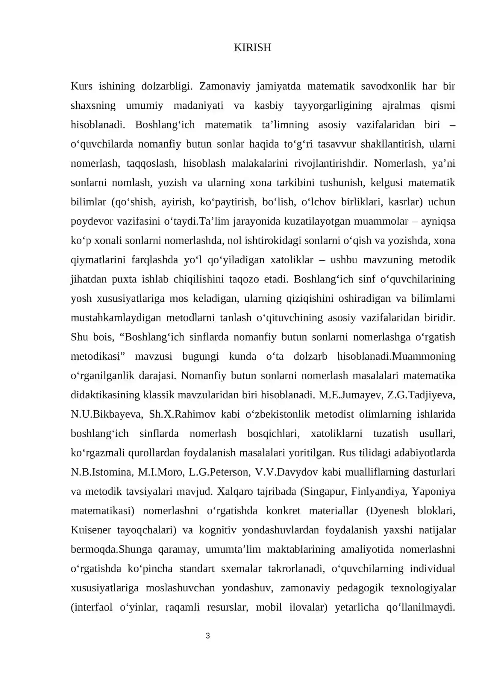 BOSHLANG‘ICH SINFLARDA NOMANFIY BUTUN SONLARNI NOMERLASHGA O‘RGATISH METODIKASI 3