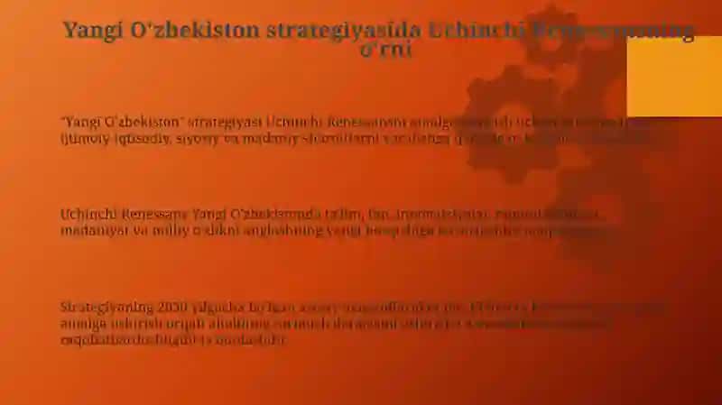 Uchinchi Renessans-yangi Oʻzbekiston taraqqiyotining tamal toshi 3