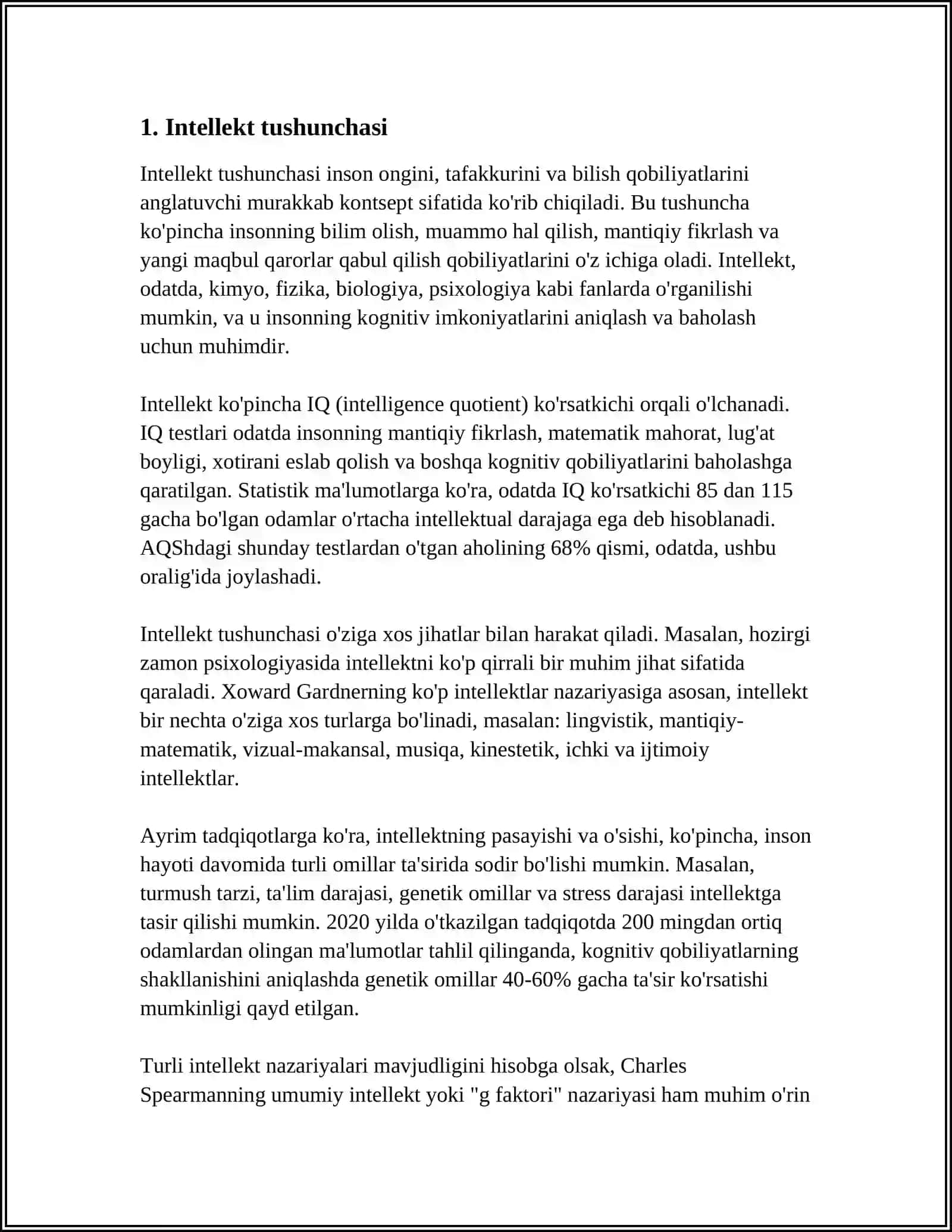 INTELLEKT VA KREATIVLIK NAZARIYALARI 3