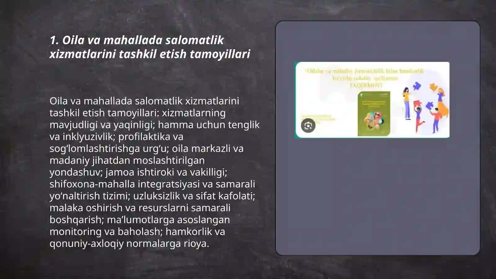 YUNISEF "Oila va mahallada salomatlik amaliyotini takomillashtirish boʻyicha qoʻllanma" 3