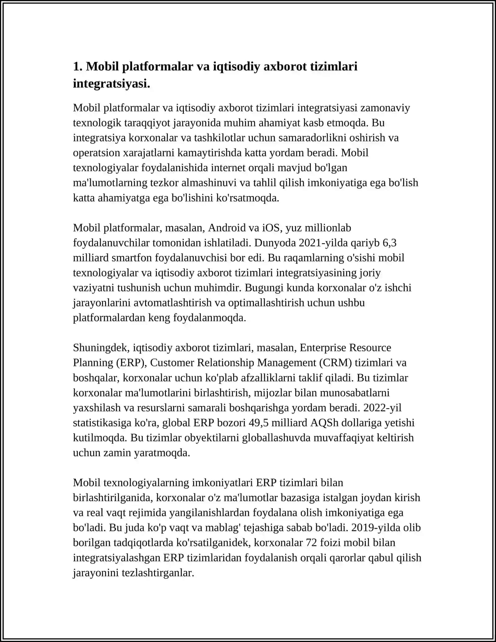 IQTISODIY AXBOROT TIZIMLARIDA MOBIL PLATFORMLAR TEXNOLOGIYASINING O'RNI VA AHAMIYATI 3
