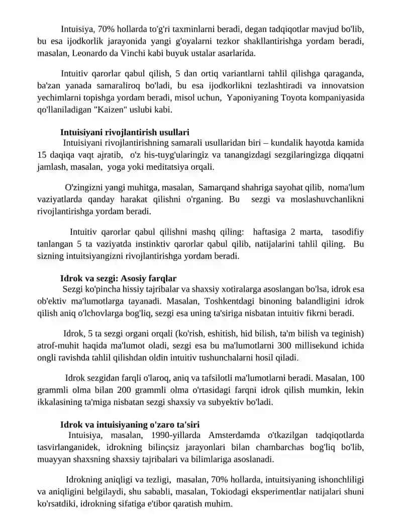 Sezgi va idrok 3