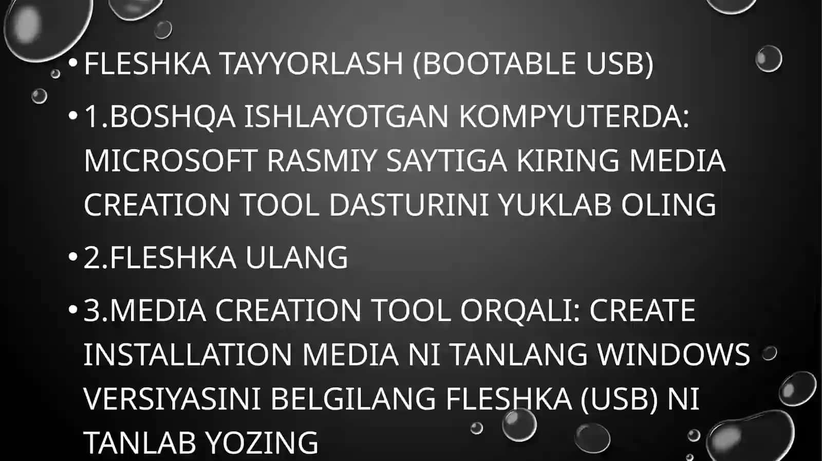 Windows operatsion tizimini kompyuterga o'rnatish. Android, BlackBerry OS, iOS, Nokia Service, Symbian mobil operatsion tizimi 3