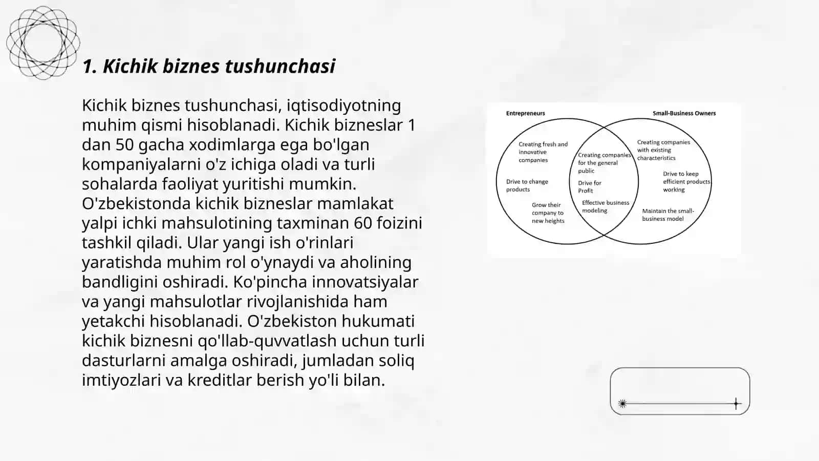 Kichik biznes va tadbirkorlikning mohiyati 3