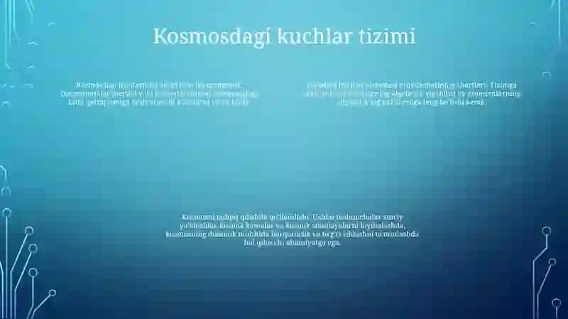 Fazoda Ixtiyoriy Joylashgan Kuchlar Sistemasining Muvozanat Shartlari 3