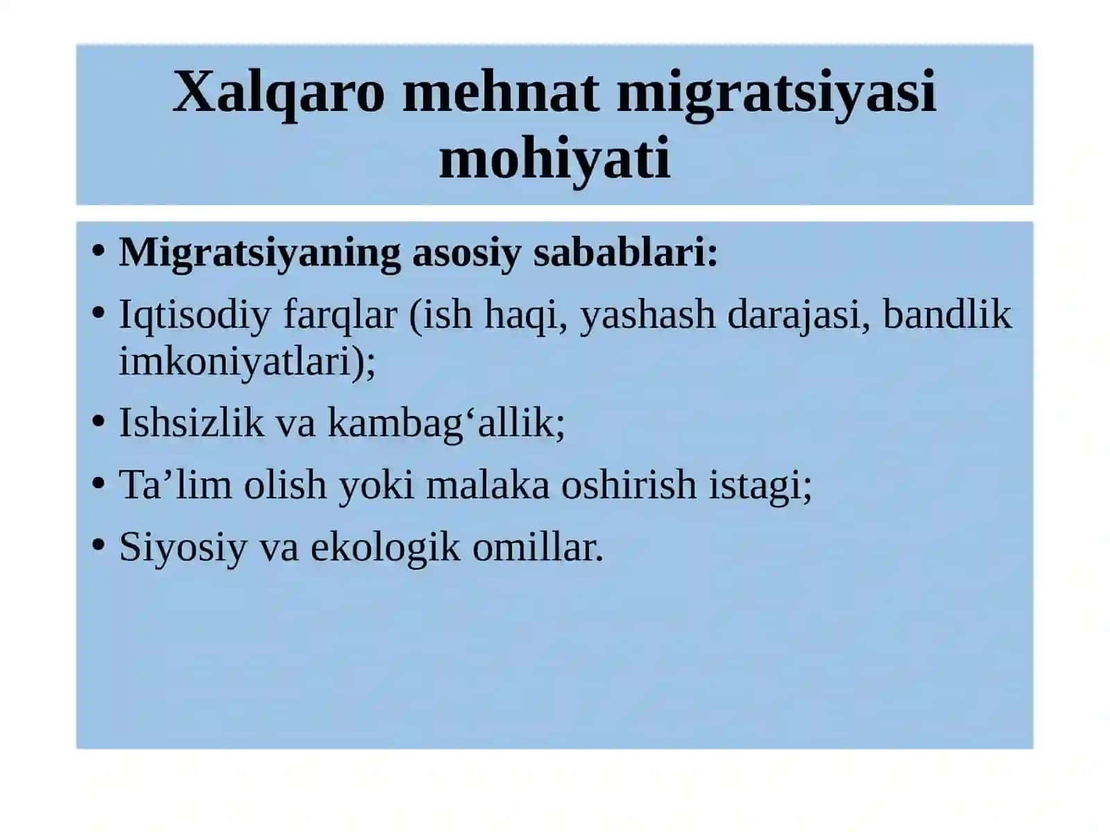 Ishchikuchibozorining global muammolari 3