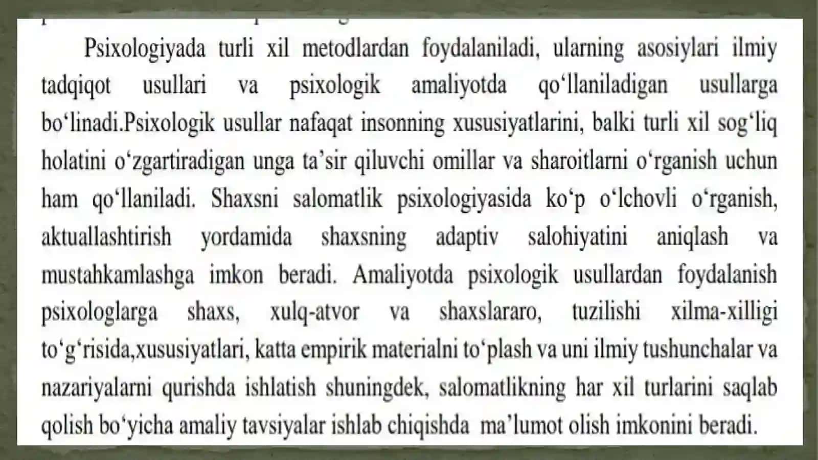 Psixologiksalomatlik mezonlari 3