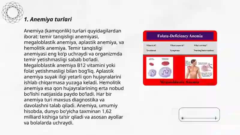Anemiya Temir tanqislik kamqonlik 3