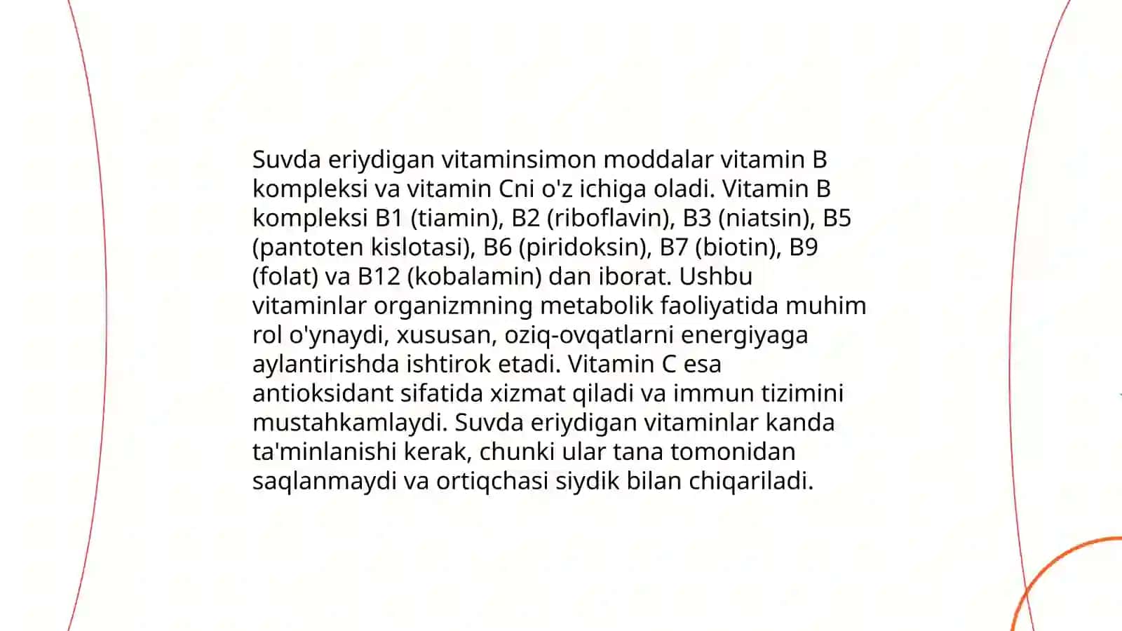 Suvda eriydigan vitaminsimon moddalar 3