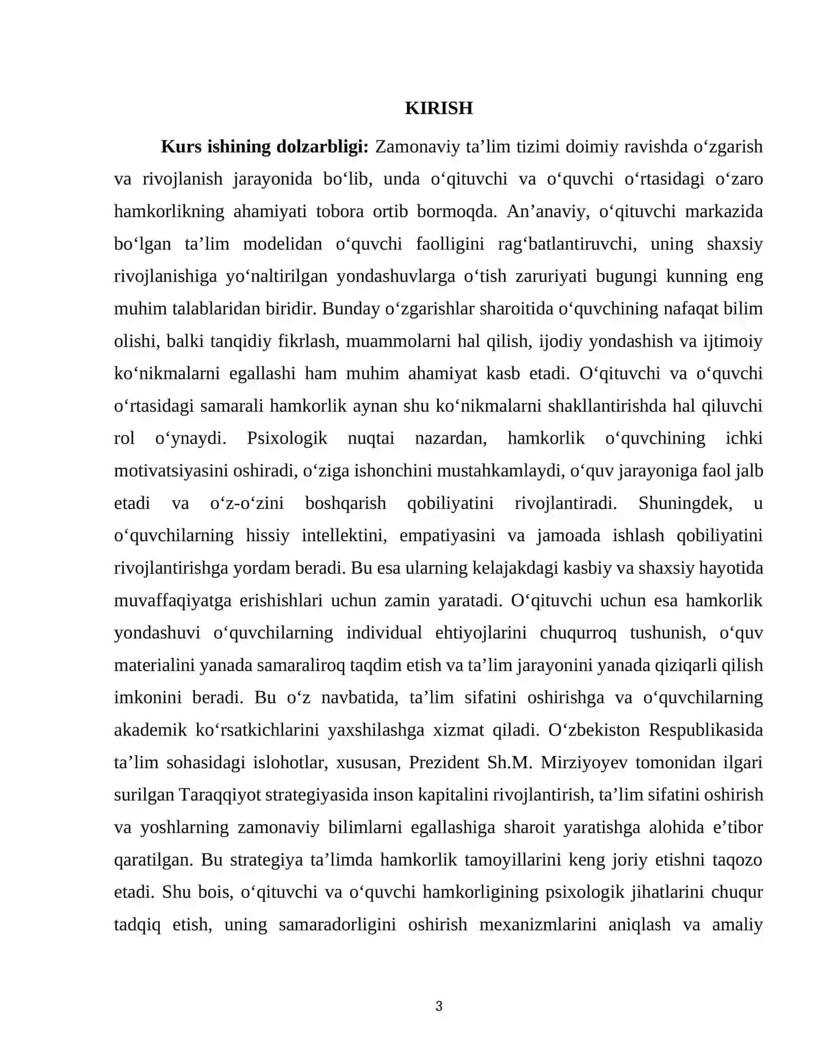 “Ta‘limda o‘qituvchi va o‘quvchi hamkorligi” masalasining psixologiyada tadqiq qilinishi 3