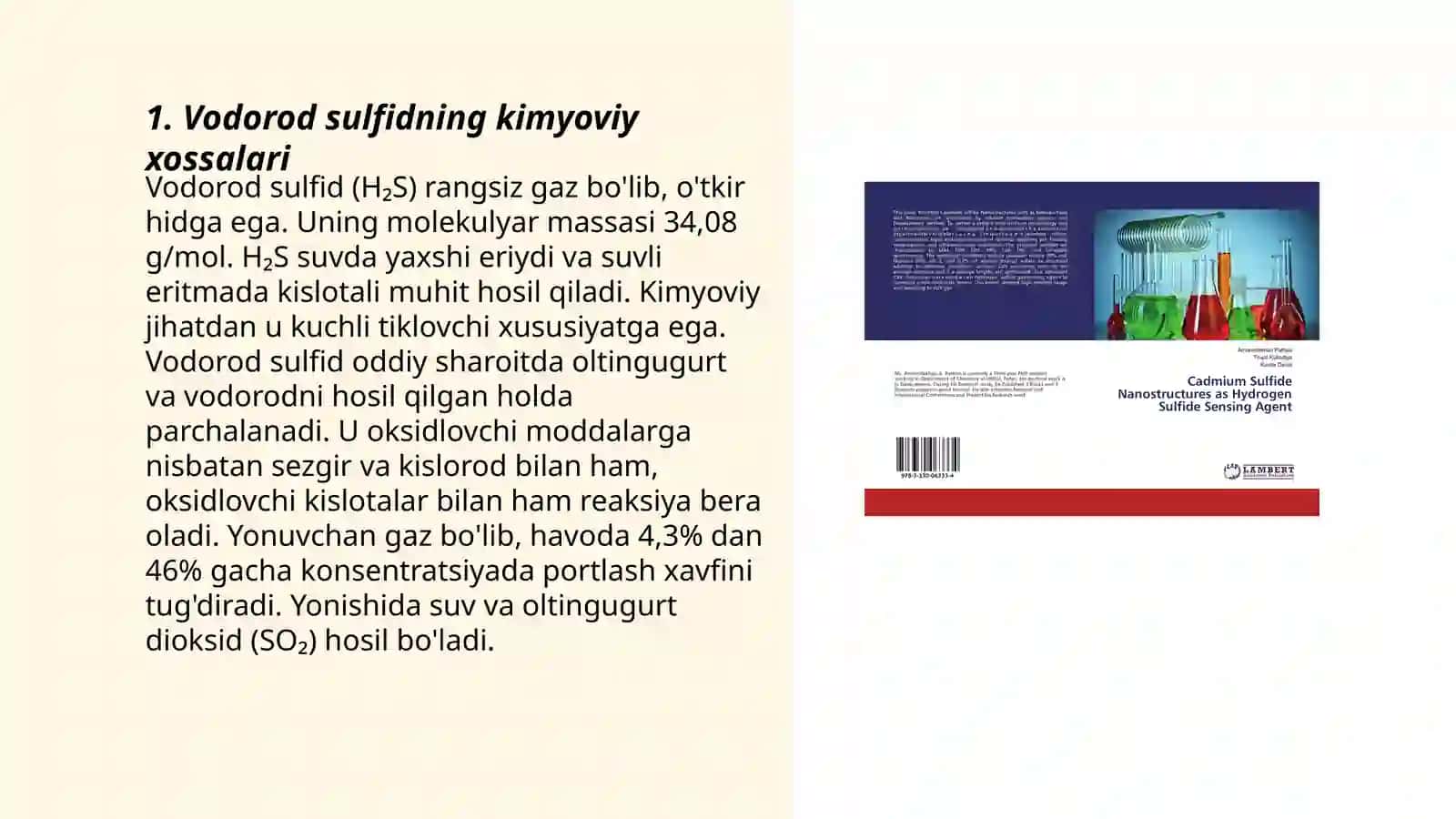 Vodorod sulfid asosida kationlarni guruhga boʻlish 3