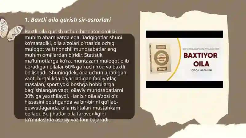 Baxtli oila qurish sir-asrorlari 3