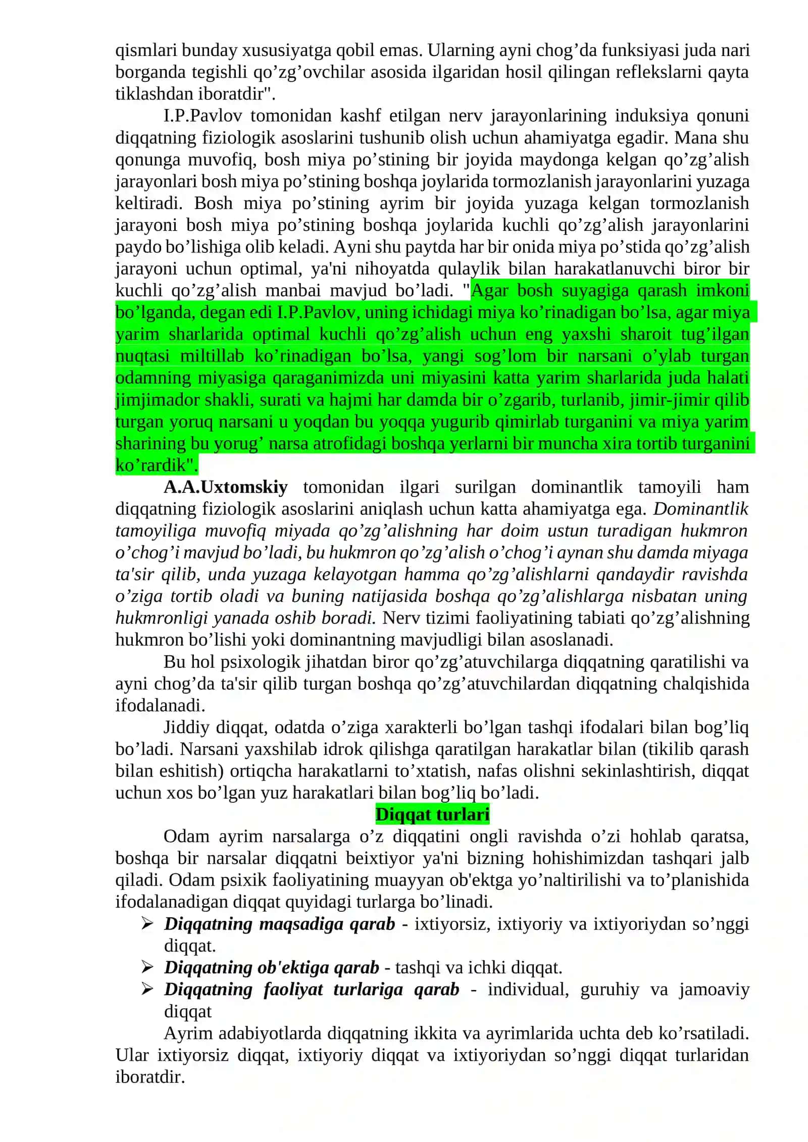 DIQQAT VA SEZGI 3