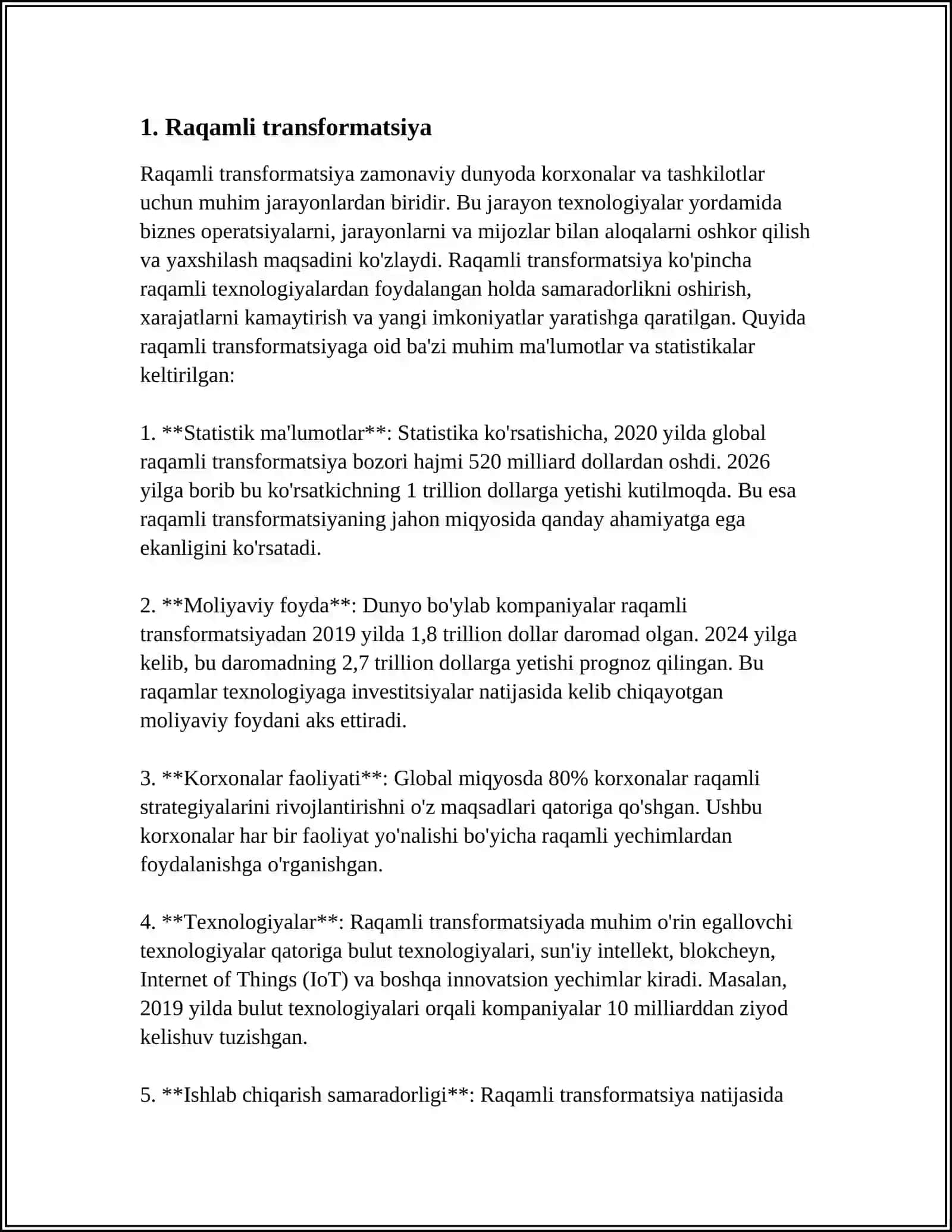RAQAMLI TEXNOLOGIYALAR 3
