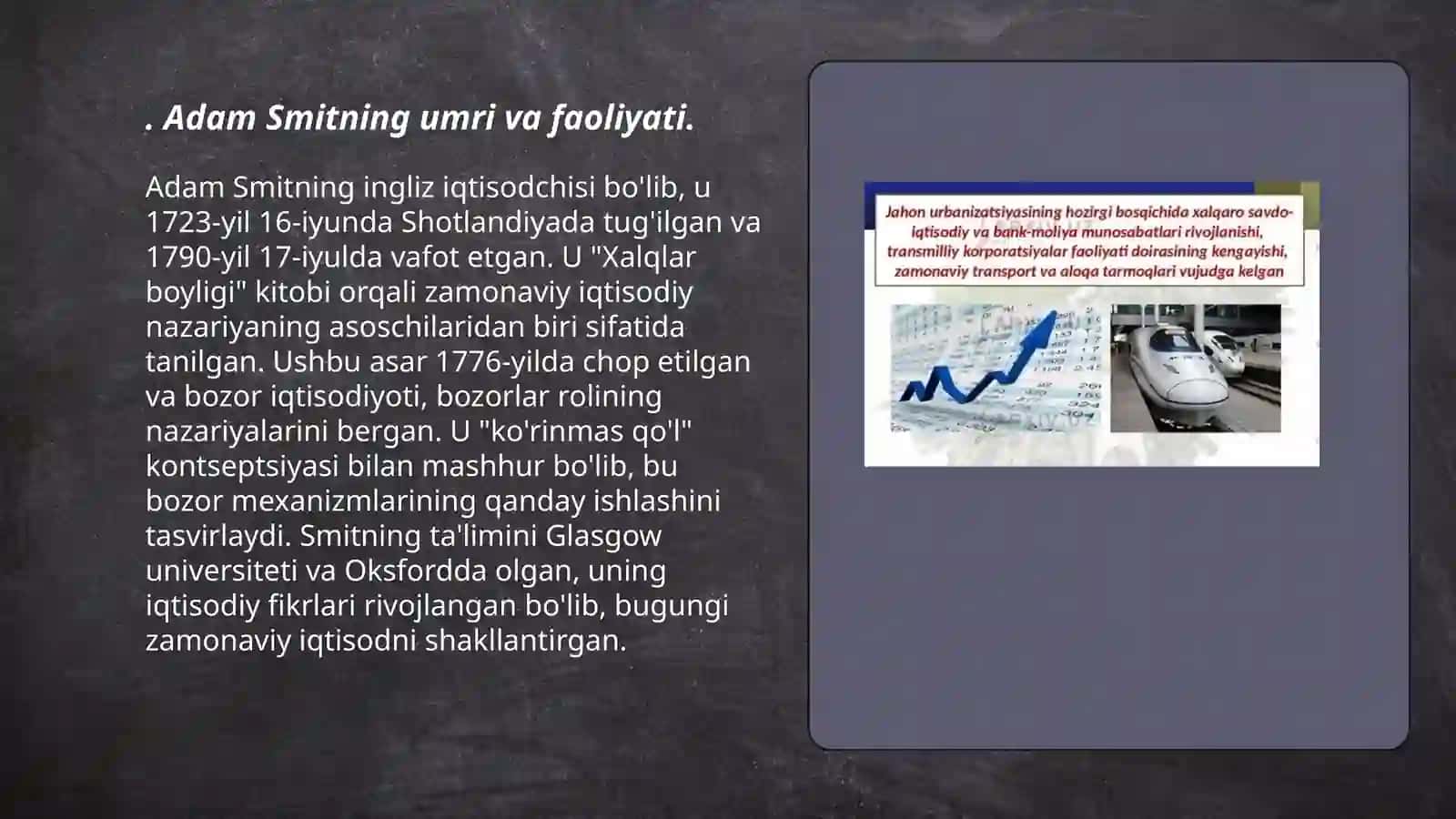 A. Smitning Iqtisodiy G’oyalari 3