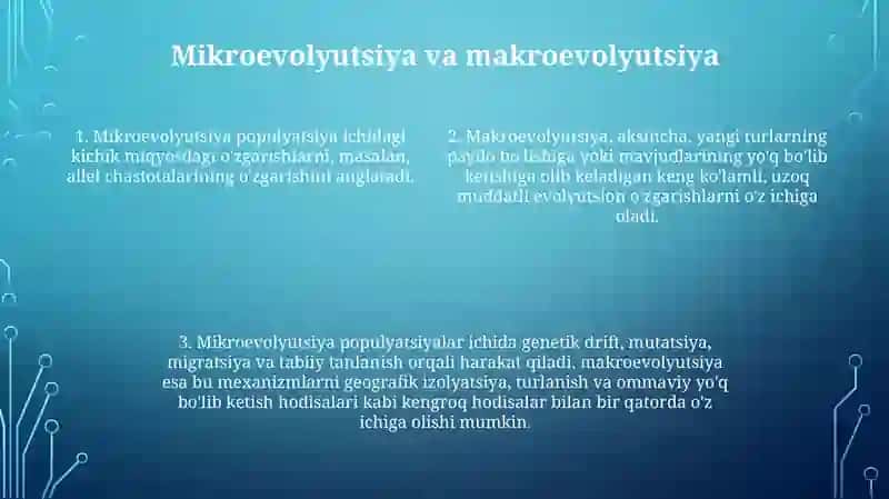 Mikro Va Makroevolutsiya Qonuniyatlari 3
