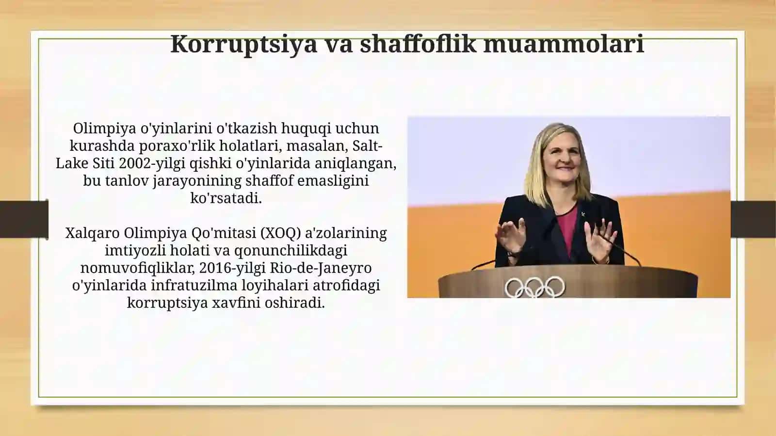 Zamonaviy Olimpiya harakatining dolzarb muammolari 3