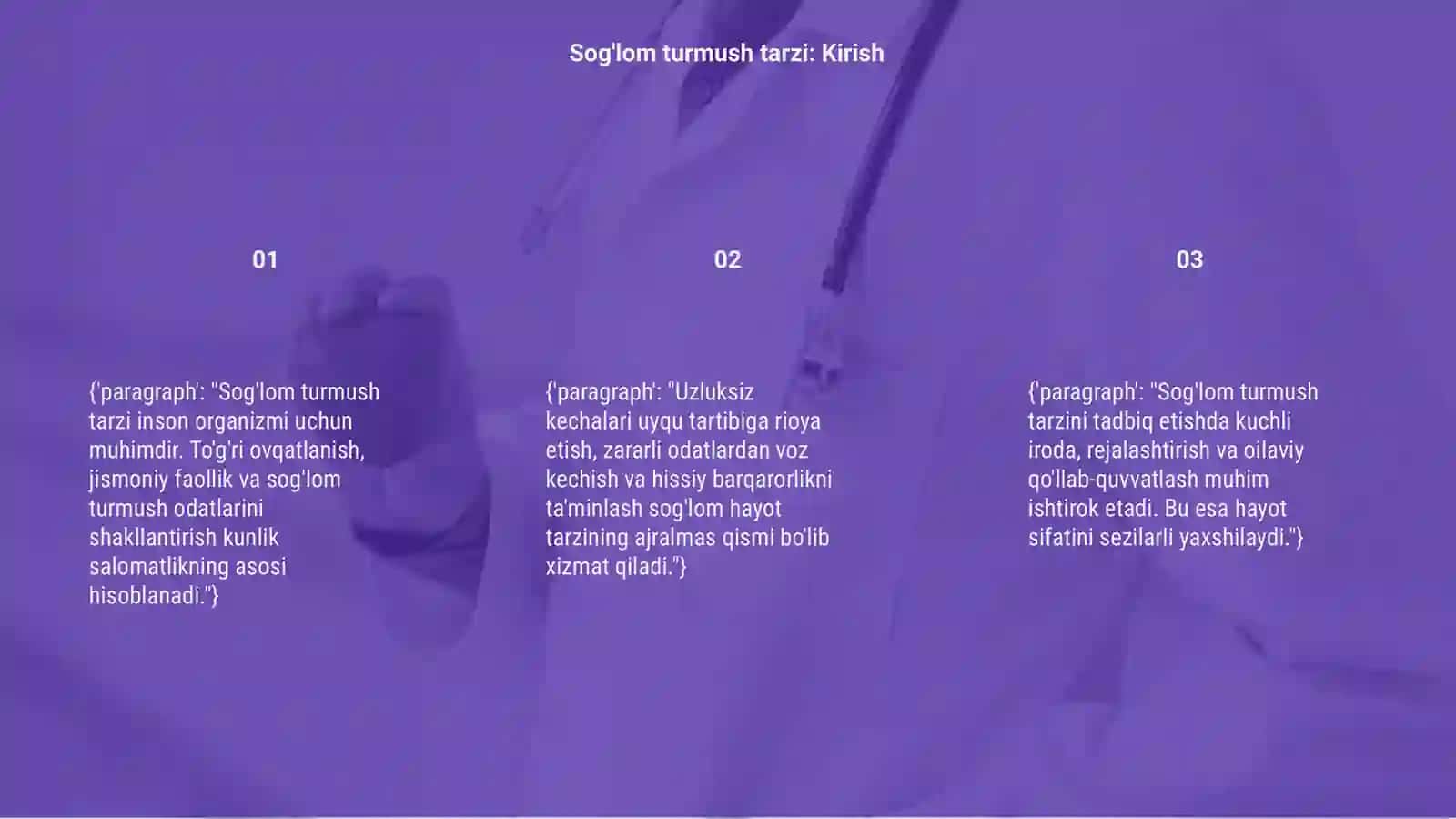 Sog'lom turmush tarzi va uni tadbiq etish yo'llari 3