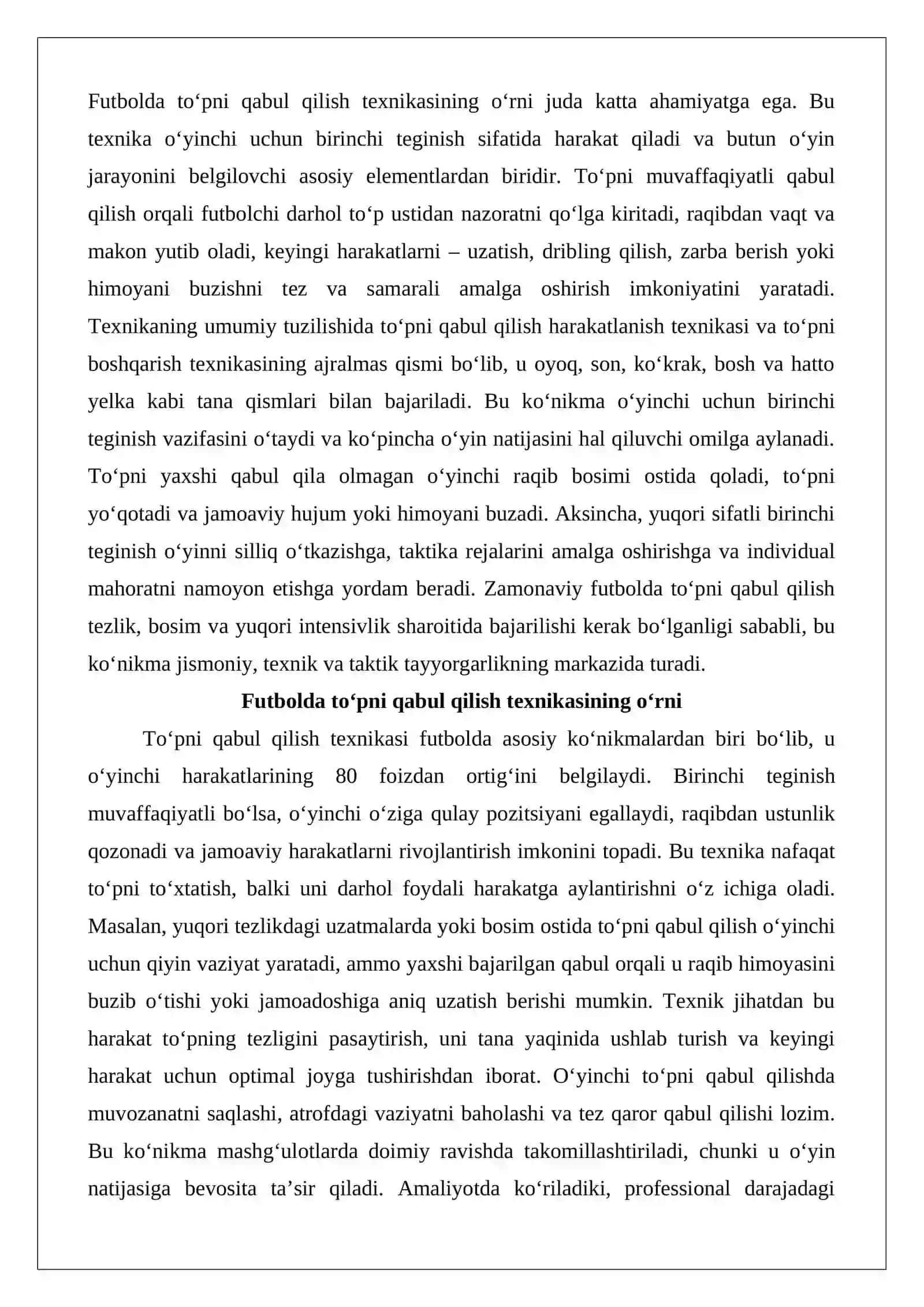 Ko‘krak bilan to‘pni qabul qilish 3